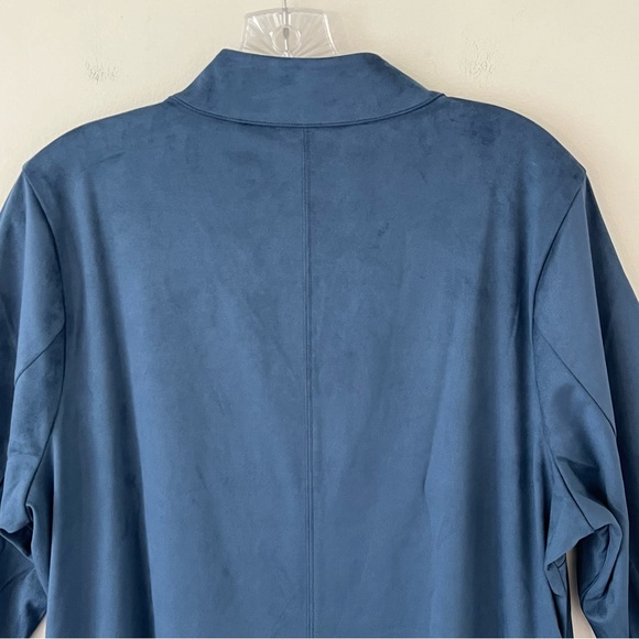 NWT Soft Surroundings Rani Stretch Faux Vegan Suede Dress 3/4 Sleeves - Picture 8 of 16